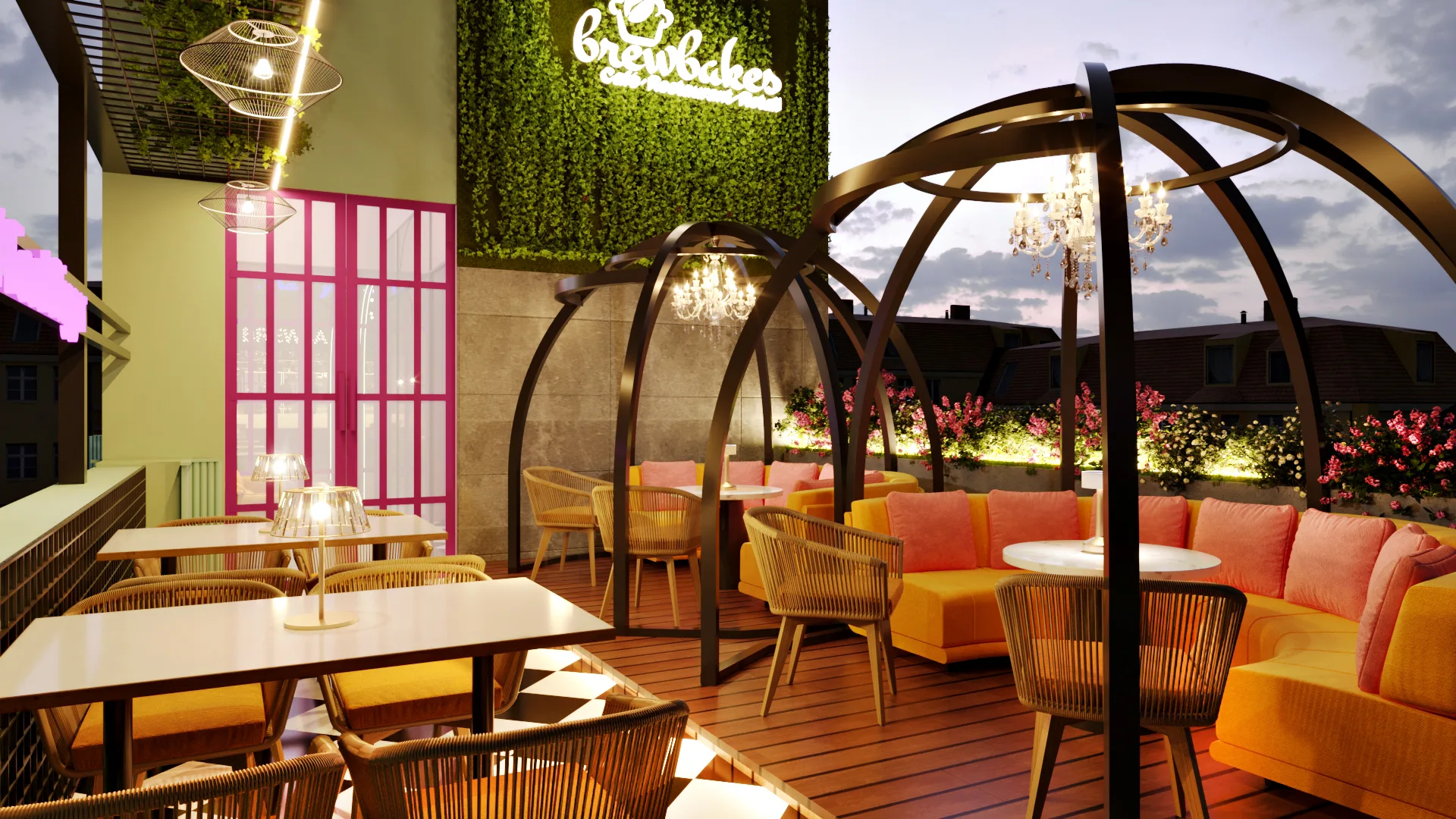 Brewhouse - lucknow interior