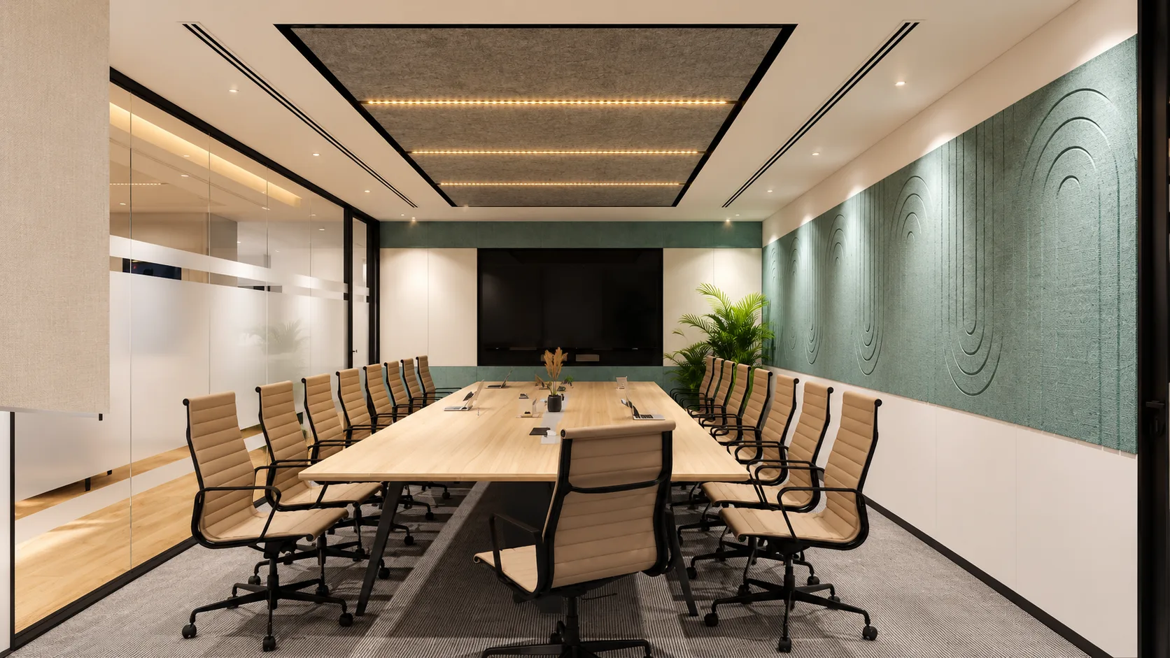 Boardroom designed by Greystone Infra
