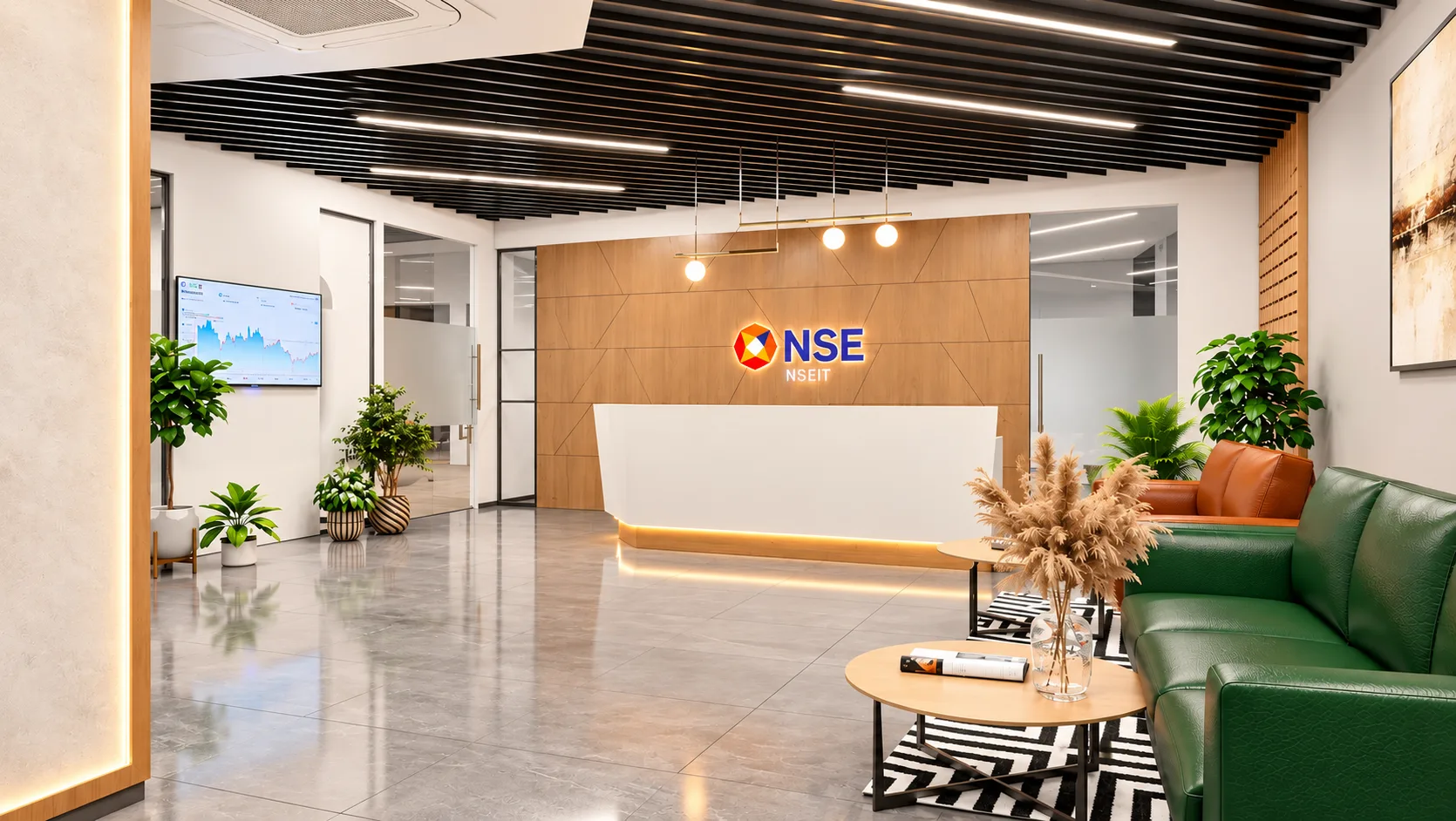 NSEIT office interior by Greystone Infra, Mumbai