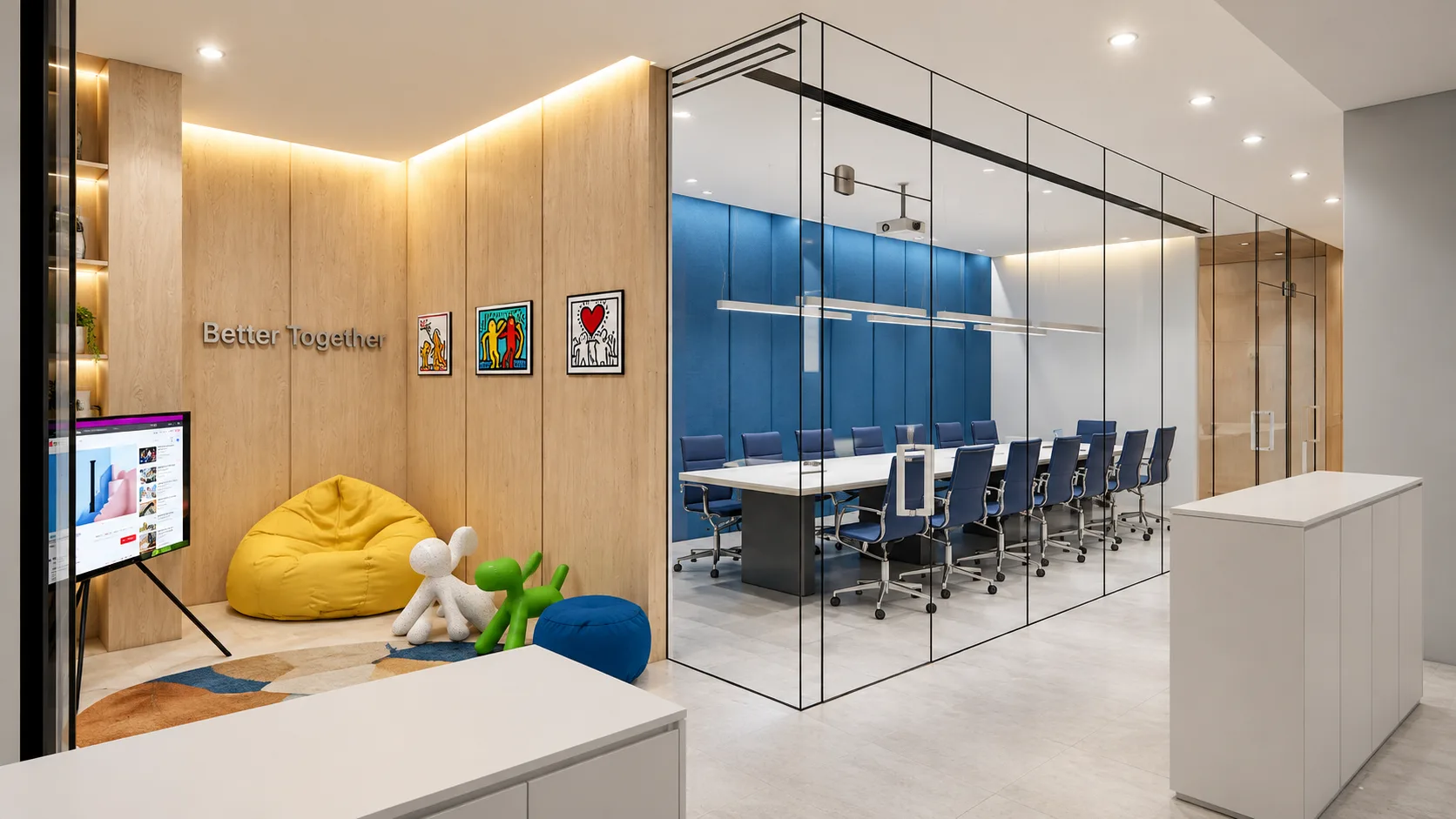 woori bank interior