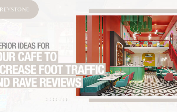 Interior design for cafe shop Noida
