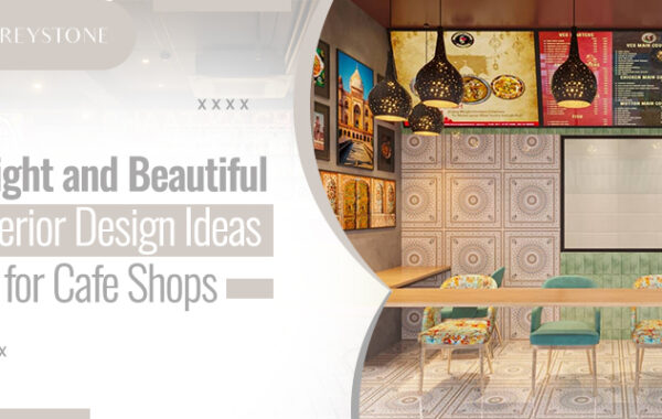 Interior design for cafe shop Noida